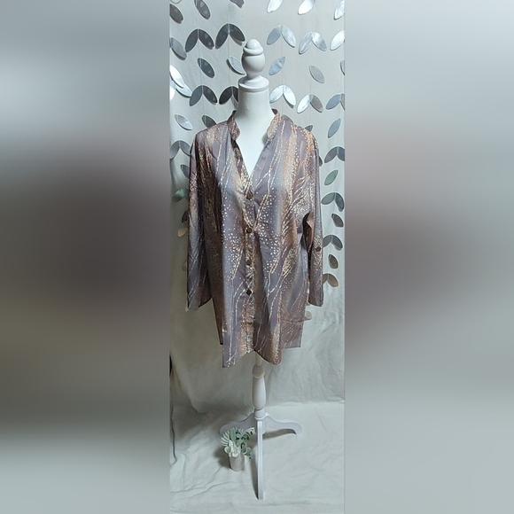 Made with ♡ Love Button Up Top Size XXL - Picture 1 of 5